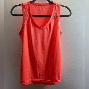 Reebok Orange Athletic Tank Top S